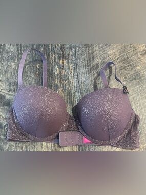 La Senza Purple Sparkle Push-Up Bra